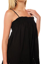 Load image into Gallery viewer, Donna Dress - Tangier Border Embroidery Nero
