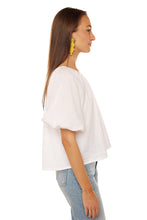 Load image into Gallery viewer, Ella Top - White Flat Cotton
