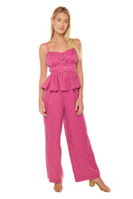 Load image into Gallery viewer, Natalia Trousers - Magenta Cupro
