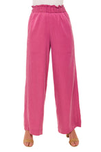 Load image into Gallery viewer, Natalia Trousers - Magenta Cupro
