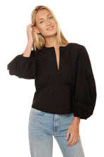 Load image into Gallery viewer, Poplin Corset Top - Black
