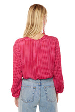 Load image into Gallery viewer, Amelia Top - Painted Stripe Fuchsia
