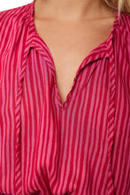 Load image into Gallery viewer, Amelia Top - Painted Stripe Fuchsia
