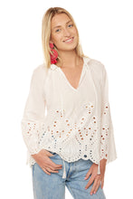 Load image into Gallery viewer, Penny Blouse - Tangier Border Embroidery Salt
