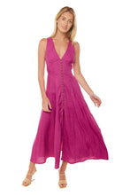 Load image into Gallery viewer, Rose Dress - Grape Linen
